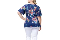 Kiyonna Plus Abby Twist Front Top