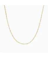 Bearfruit Jewelry Sterling Silver 18k Gold Plated Celine Chain Necklace, 15"-17"