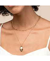 Bearfruit Jewelry Donna Layered Necklace with Culture Pealr Pendant