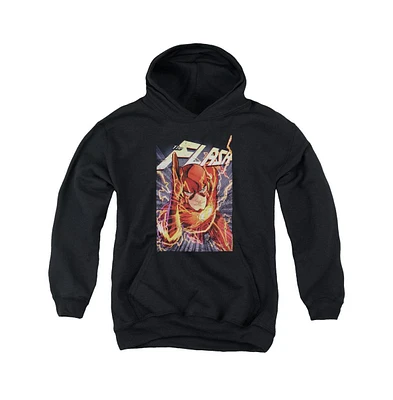 Justice League Boys of America Youth Flash One Pull Over Hoodie / Hooded Sweatshirt