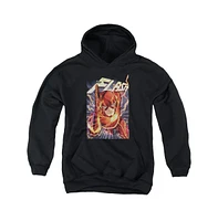 Justice League Boys of America Youth Flash One Pull Over Hoodie / Hooded Sweatshirt