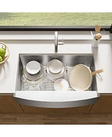 Streamdale Furniture 30" Stainless Steel Farmhouse Sink - Single Bowl