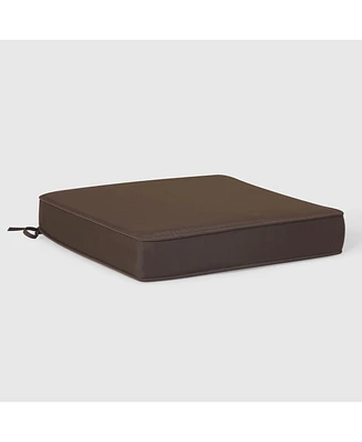 WestinTrends Outdoor Patio Furniture Seat Chair Square Cushions with Piping. Set of 2, 20" x 19"