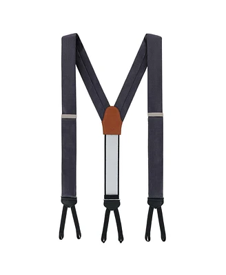 Trafalgar Men's Monte Bello Interlocked Silk Formal Suspenders
