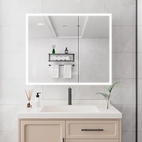 Streamdale Furniture Bathroom Medicine Cabinet With Lights, 36 30 Inch Led Medicine Cabinet With Mirror, Double