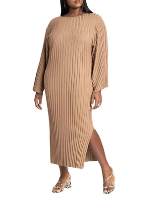 Eloquii Plus Wide Sleeve Maxi Sweater Dress