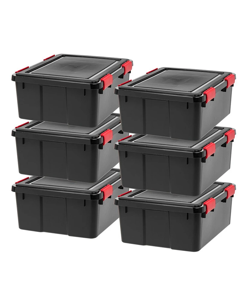 Iris Usa Qt Storage Box with Gasket Seal Lid, Pack - Bpa-Free