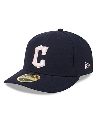 New Era Men's Navy Cleveland Guardians 2024 Mother's Day Low Profile 59FIFTY Fitted Hat