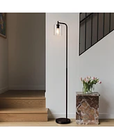 Brightech Elizabeth 66" Led Contemporary Floor Lamp with Glass Shade