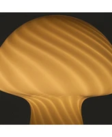 Mushroom Frosted Glass Led Table Lamp (13")