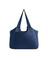 True Religion Horseshoe Stitch Denim Satchel