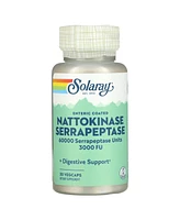 Solaray Nattokinase Serrapeptase Enteric Coated - 30 VegCaps - Assorted Pre