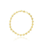 The Lovery Gold Mirrored Heart Bracelet 14K Gold