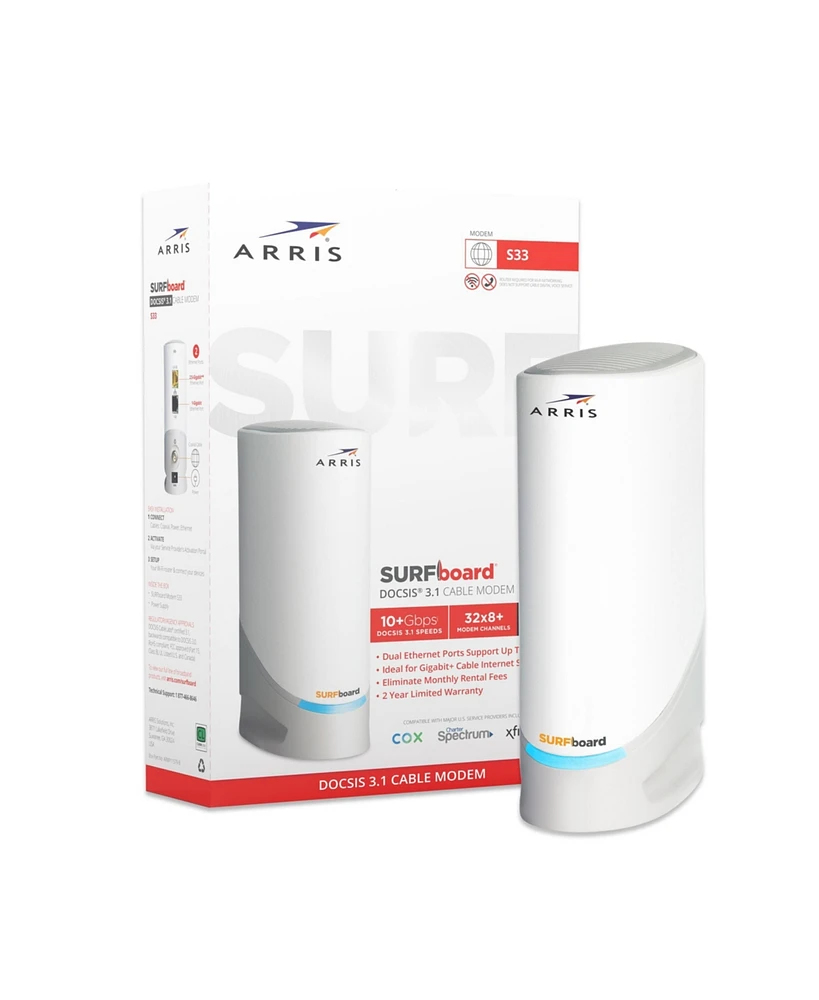 Arris SURFboard S33 Docsis 3.1 Cable Modem