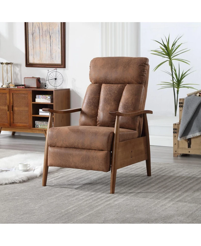 Streamdale Furniture Wood Frame Armchair, Modern Accent Chair Lounge Chair For Living Room