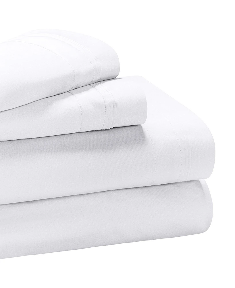 Superior Egyptian Cotton 650 Thread Count Solid Deep Pocket Sheet Set