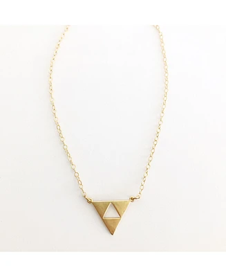 Sanctuaire Sanctuary Project by sanctuaire triangle Necklace Gold