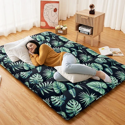 Caromio Full Size Futon Mattress Floor Mattress Pad Portable Dorm Sleeping Pad, 54"x 80"