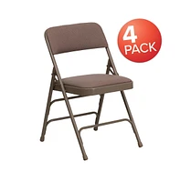 4 Pack Home & Office Portable Party Events Padded Metal Folding Chair