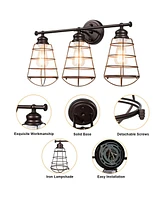 Sugift Wall Sconces Set of 2, Modern Brushed Gold Wall Lights with Fabric Shades, Hardwired Vanity Lighting