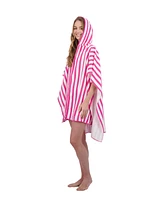 Banana Boat Terry Ruana with Hood - French Stripes