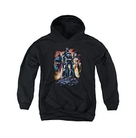 Justice League Boys of America Youth Take A Stand Pull Over Hoodie / Hooded Sweatshirt