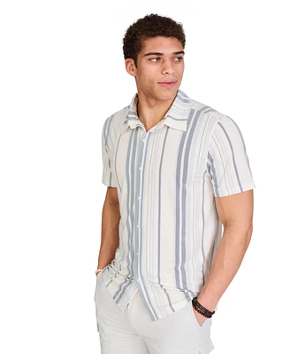 WearFirst Men's Havana Short Sleeve Button Up Shirt