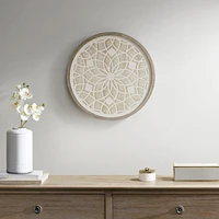 Streamdale Furniture Leah Round Two-Tone Medallion Wall Decor