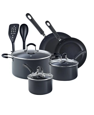 Cook N Home 10-Piece Nonstick Professional Hard Anodized Cookware Sets, Black