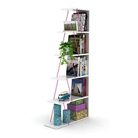 Streamdale Furniture Modern 5 Tier Ladder Bookshelf Organizers