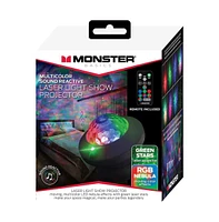 Monster Cable Monster Multi-Color Sound Activated Laser Light Show Projector Remote Control