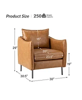 Hope Comfy Living Room Armchair with Metal Legs