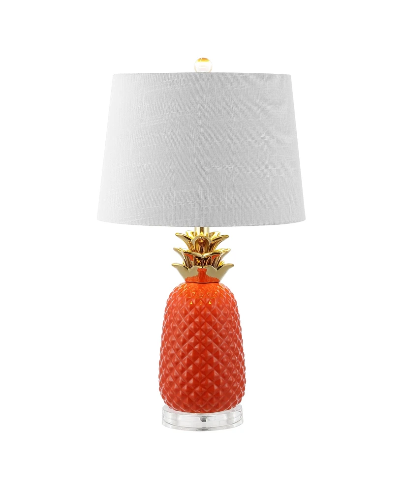 Jonathan Y Pineapple 23 Classic Vintage Ceramic Led Table Lamp