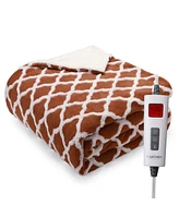 Caromio Full Tufted Sherpa Electric Heated Blanket, 72" x 84"