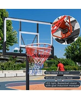 Streamdale Furniture Height-Adjustable Led Basketball Hoop System