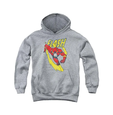 Justice League Boys of America Youth Lightning Trail Pull Over Hoodie / Hooded Sweatshirt