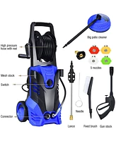 Sugift 3000PSI Max 2.4 Gpm Electric Pressure Washer with 4 Nozzles