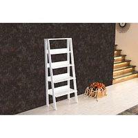 Streamdale Furniture Otavio 5 Tier Modern Ladder Bookshelf Organizers, Wood Frame Bookshelf