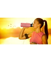 Zulay Kitchen Hydration Nation 3 Lid Multi-Size Vacuum Insulated Water Bottles with Straw - Metal Bottle For Sports & Outdoor
