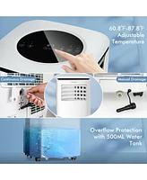 Vebreda 9000 Btu(Ashrae) Portable Air Conditioner with Fan and Dehumidifier