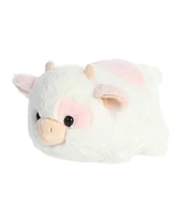 Aurora Medium Moonique Strawberry Milk Cow Spudsters Adorable Plush Toy White 10"