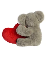 Aurora Small Just Sayin' Koala fied To Be Mine Valentine Heartwarming Plush Toy Gray 9"