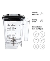 Blendtec Mini WildSide, Five Sided, Personalized Blender Jar Vented Latching Lid, Bpa-free, Clear, 46 oz