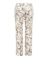 Olsen Women's Mona Fit Slim Leg Tropic Jungle Print Pant