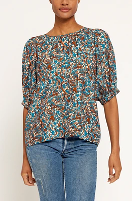 Joie Women's Jayme Printed Short Sleeve Top