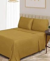 Superior Rayon From Bamboo 300 Thread Count Solid Deep Pocket Bed Sheet Set