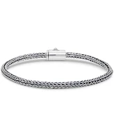 Devata Foxtail Round 3mm Chain Bracelet Sterling Silver