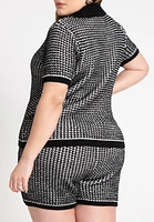 Eloquii Plus Knitted Easy Polo