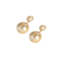 Sohi Women's Swirl Drop Earrings