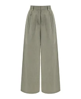 Nocturne Women's Pleated Wide Leg Pants